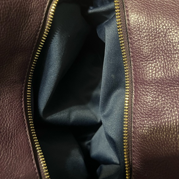 Vintage Coach Madison Phoebe Plum Pebbled Leather Shoulder Bag - Picture 5 of 13